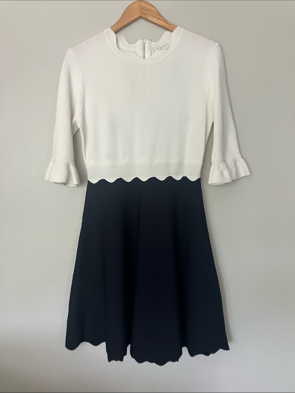 Ted Baker Scalloped Fit-And-Flare Dress